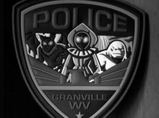 Granville West Virginia cryptid themed police badge